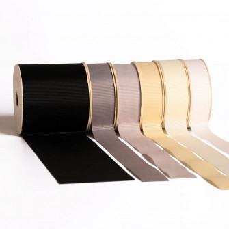 Cut edge grosgrain ribbon