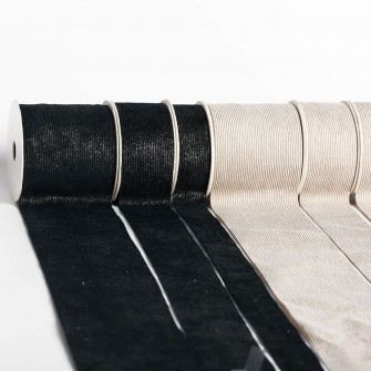 Glitter strip velvet ribbon