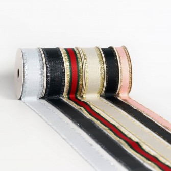 Gold or silver Purl grosgrain ribbon